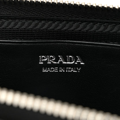 Prada Saffiano Mini Triangle Crossbody Pouch Black 7 of 11