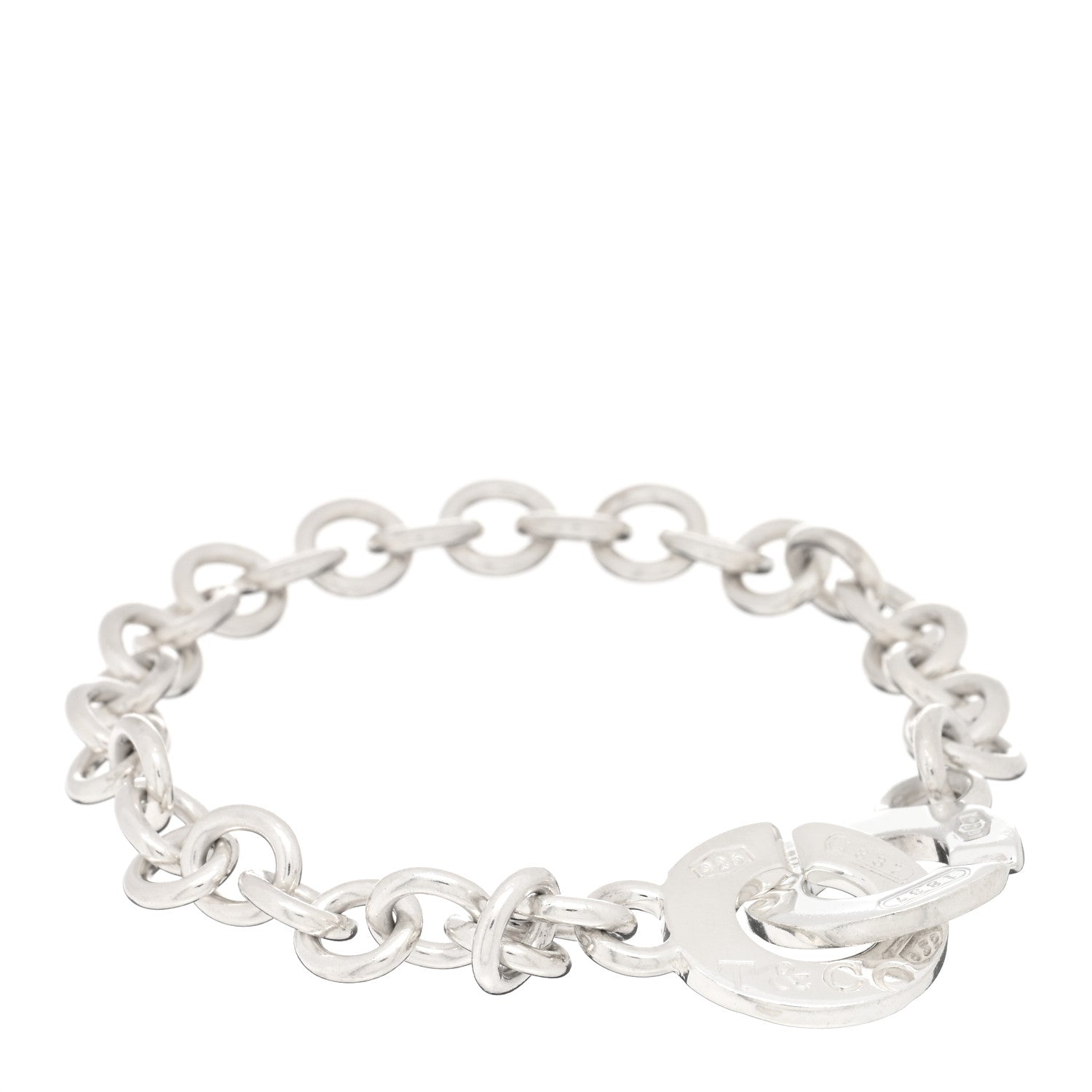 Tiffany Sterling Silver 1837 Circle Clasp Bracelet 1 of 3