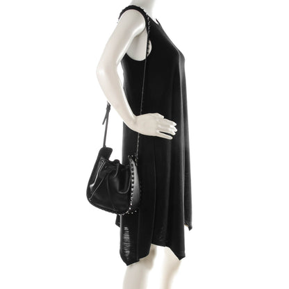 Valentino Garavani Vitello Rockstud Bucket Bag Black 2 of 7