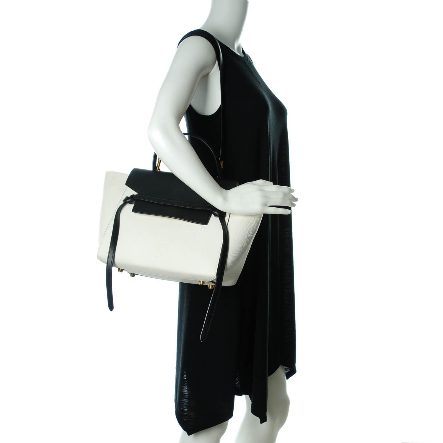 Celine Elephant Calfskin Mini Belt Bag White 2 of 8