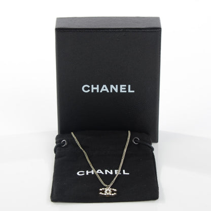 Chanel Crystal Timeless CC Necklace Silver 4 of 7
