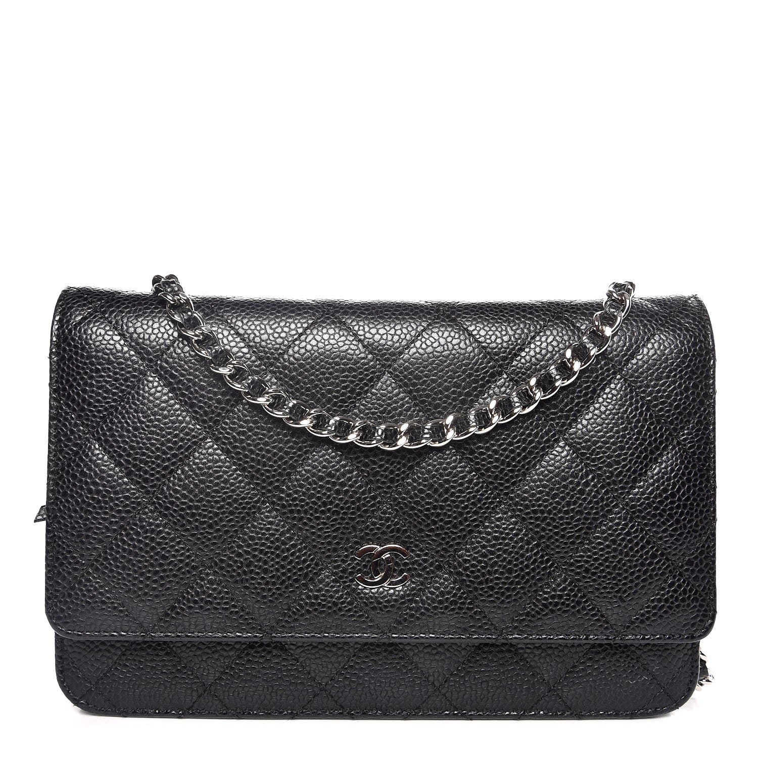 Chanel Caviar Quilted Wallet On Chain WOC Black 1 of 11