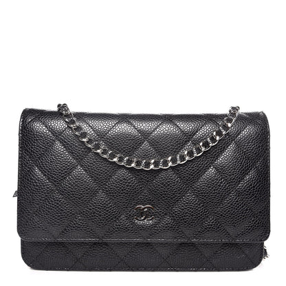 Chanel Caviar Quilted Wallet On Chain WOC Black 1 of 11
