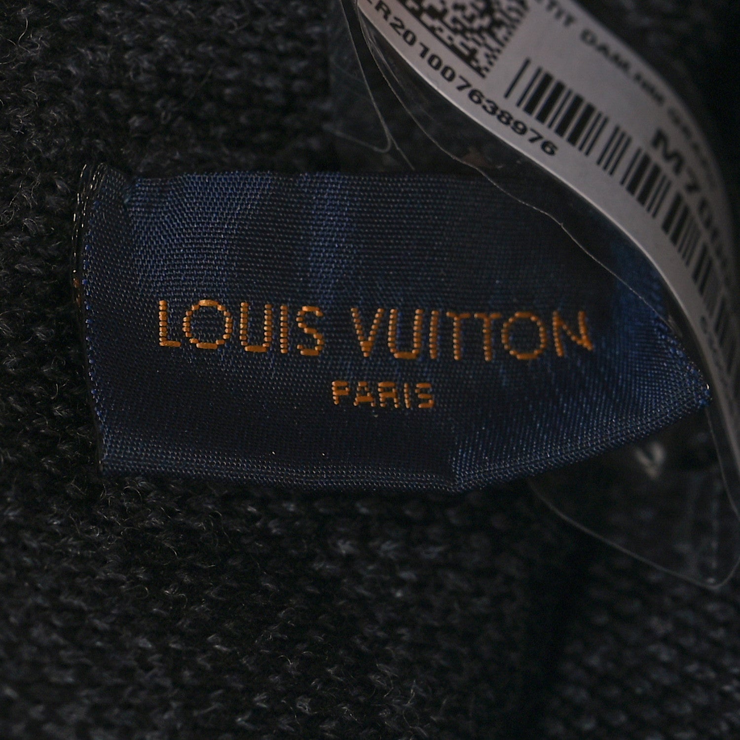 Louis Vuitton LOUIS VUITTON Wool Bonnet Petit Damier Graphite Beanie Hat 5 of 5