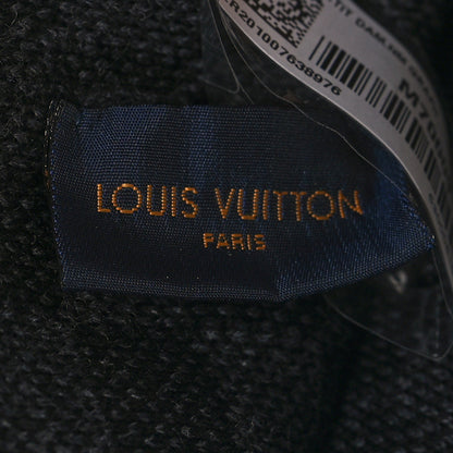 Louis Vuitton LOUIS VUITTON Wool Bonnet Petit Damier Graphite Beanie Hat 5 of 5