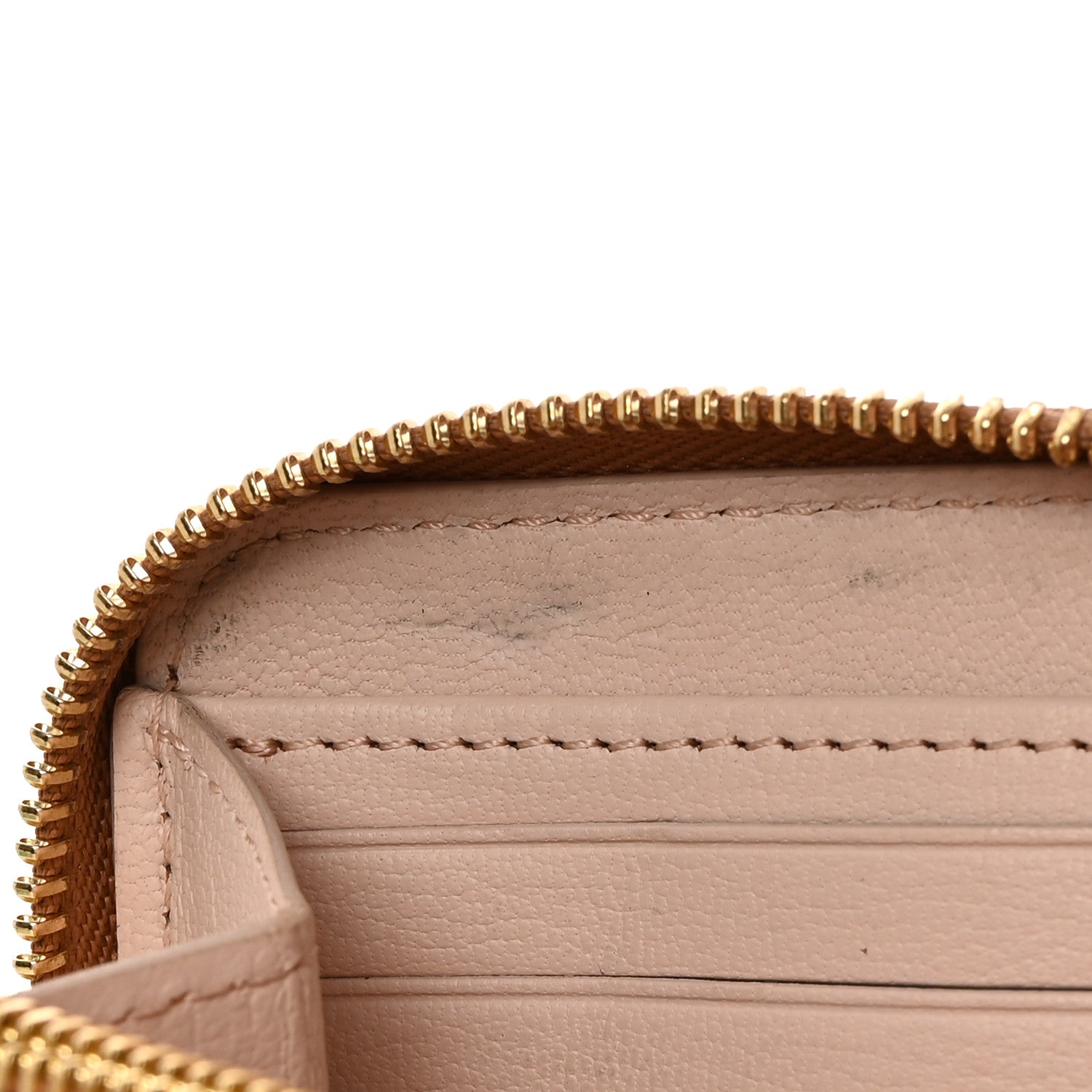 Louis Vuitton Ostrich Zippy Beige 7 of 8