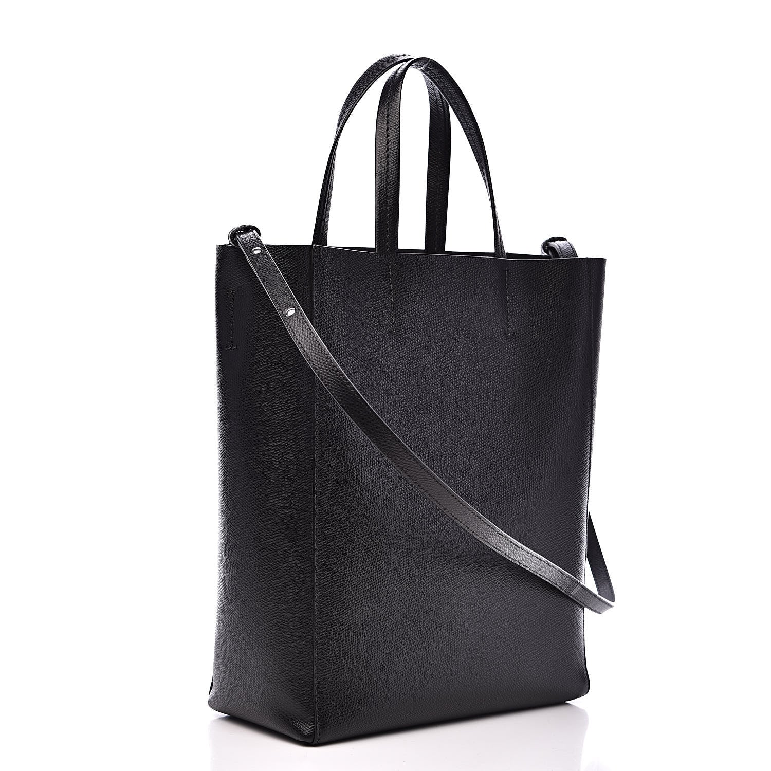 Celine Grained Calfskin Small Vertical Cabas Black 3 of 10