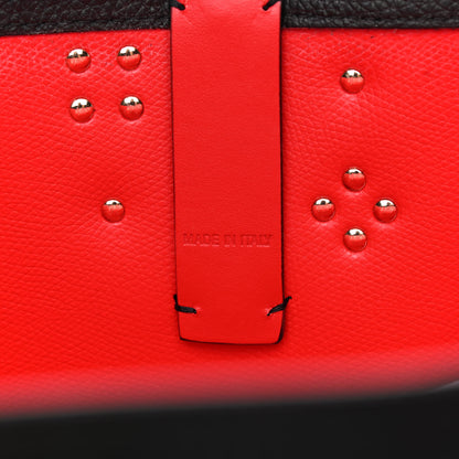 Christian Louboutin Calfskin Empire Spike Studded East West Cabata Tote Black 8 of 11