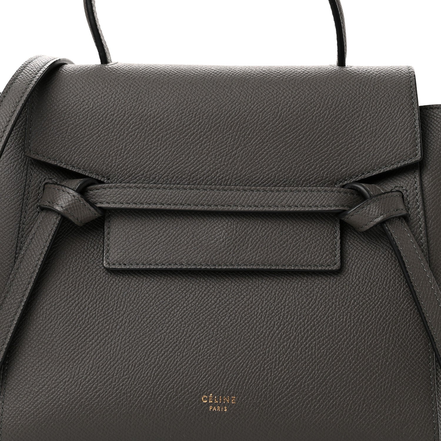 Celine Grained Calfskin Nano Belt Bag Grey 8 of 10