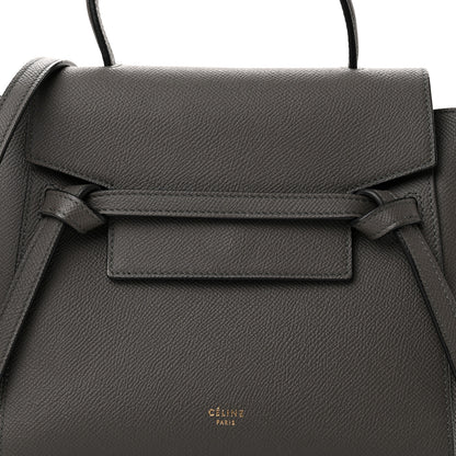 Celine Grained Calfskin Nano Belt Bag Grey 8 of 10