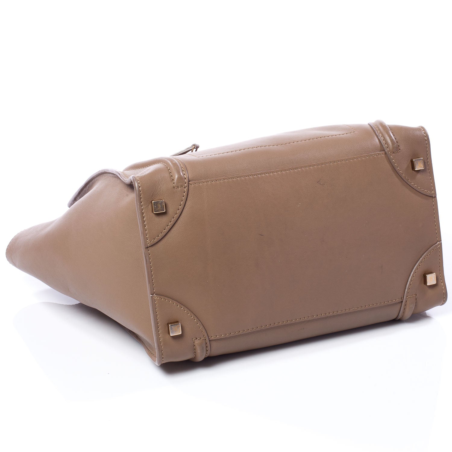 Celine Smooth Calfskin Mini Luggage Camel 5 of 9