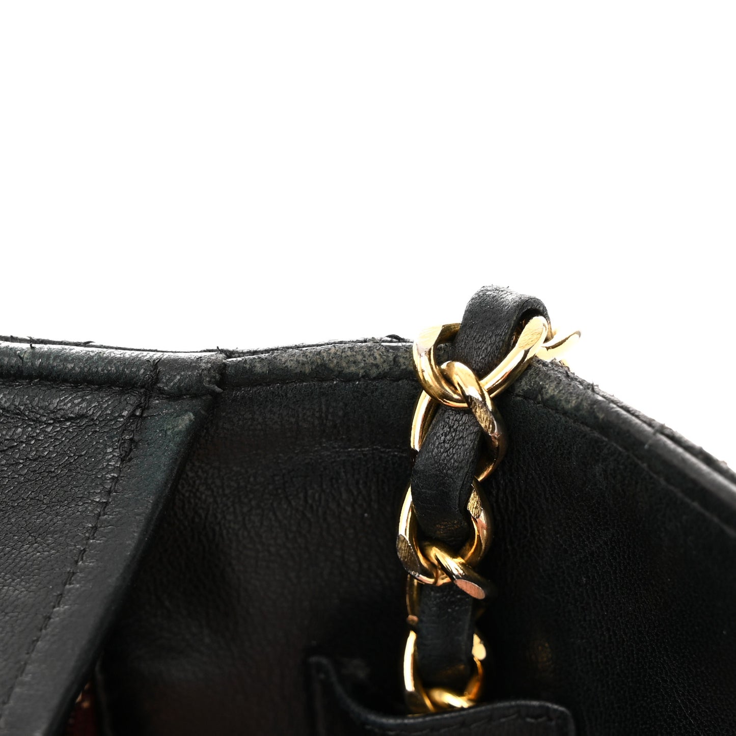 Lambskin Quilted Jumbo Single Flap Black