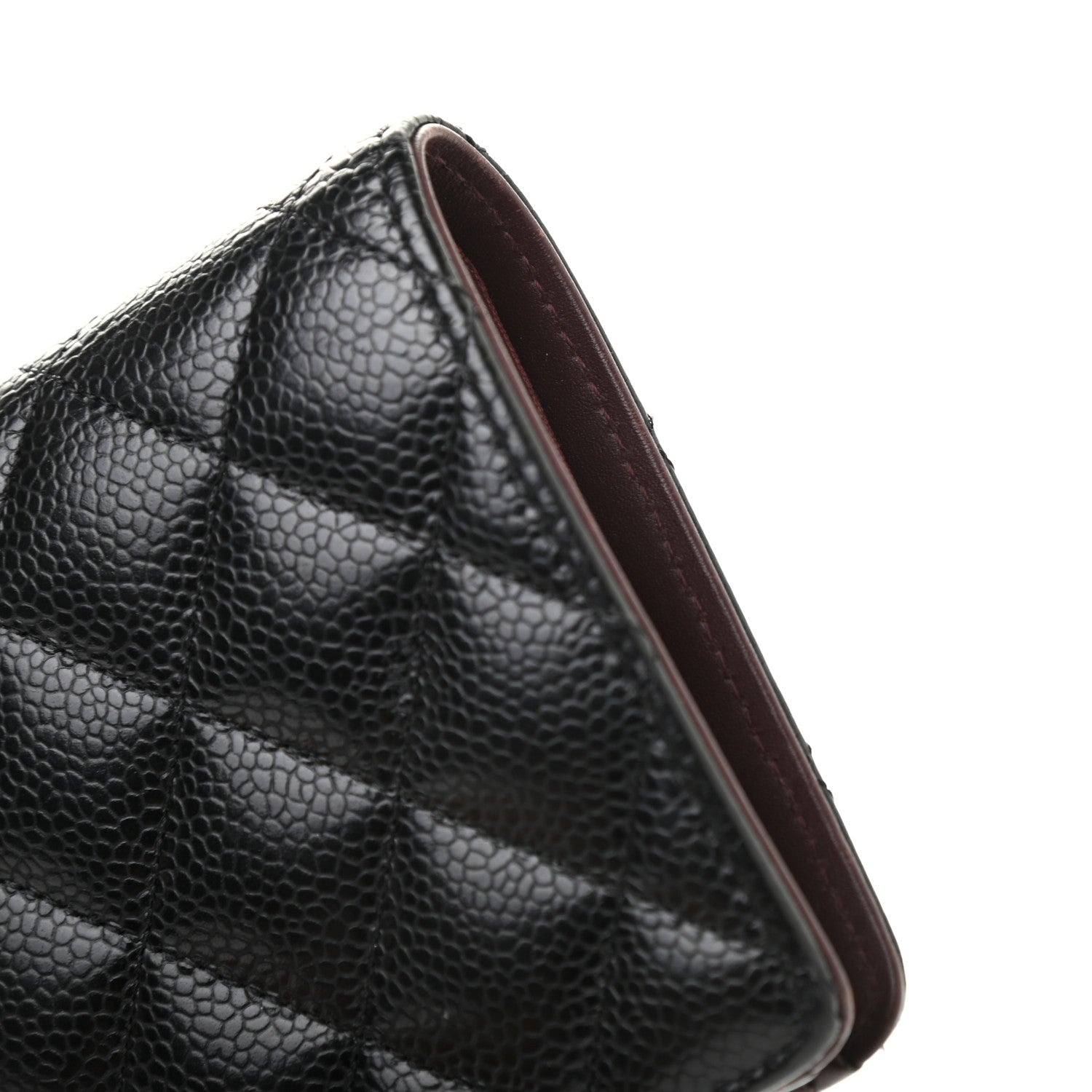Chanel Caviar Quilted Yen Wallet Black 11 of 11