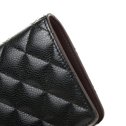 Chanel Caviar Quilted Yen Wallet Black 11 of 11