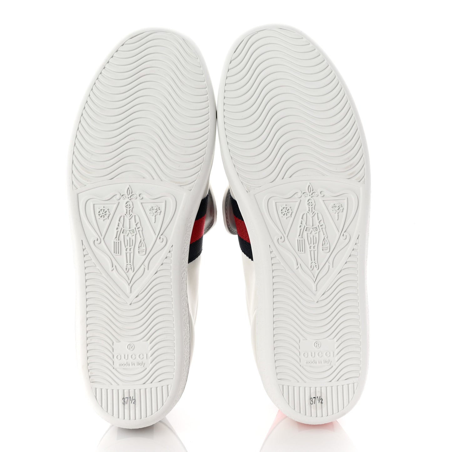 Calfskin Ayers Web Blind For Love Embroidered Womens Ace Sneakers 37.5 White