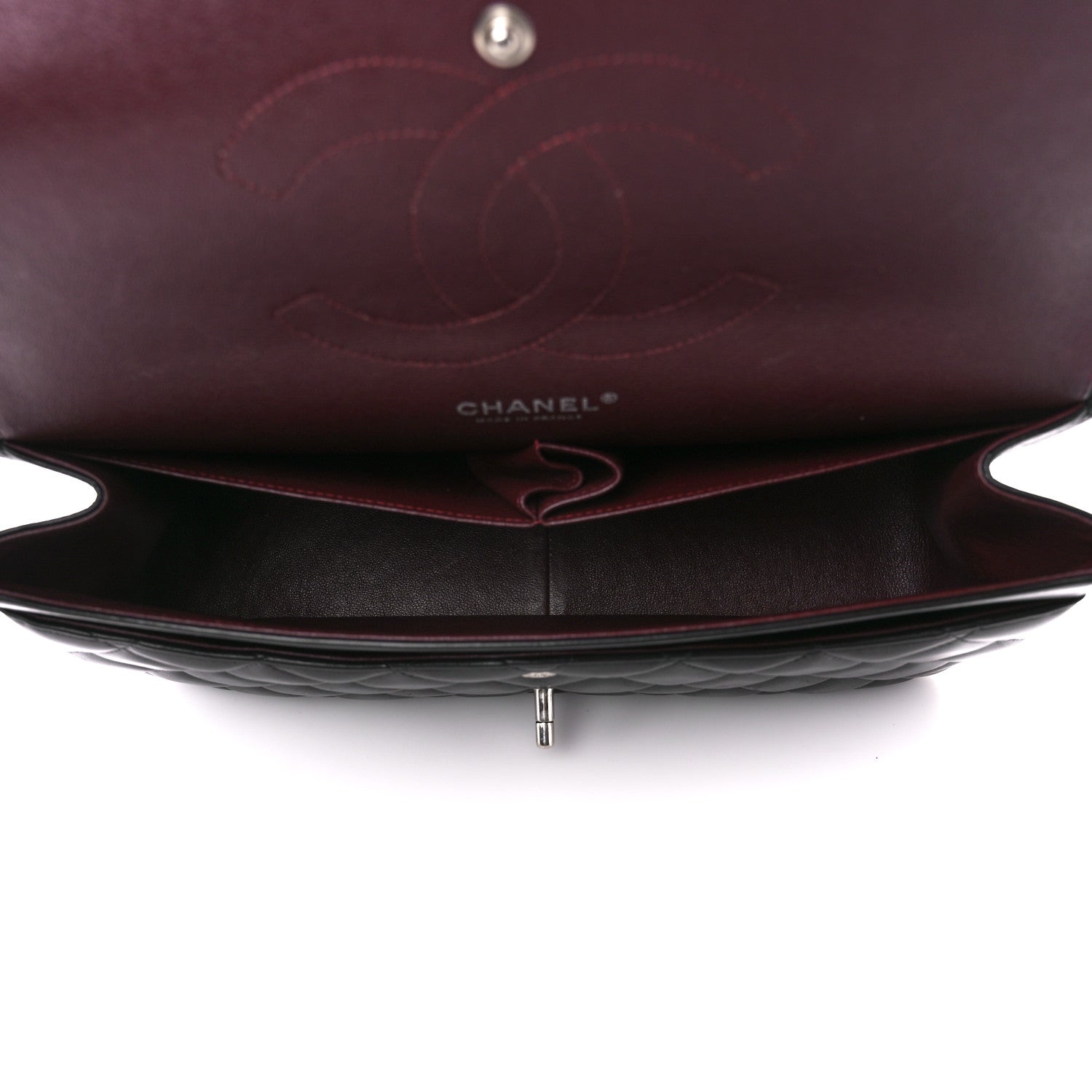 Chanel Lambskin Quilted Jumbo Double Flap Black 5 of 11