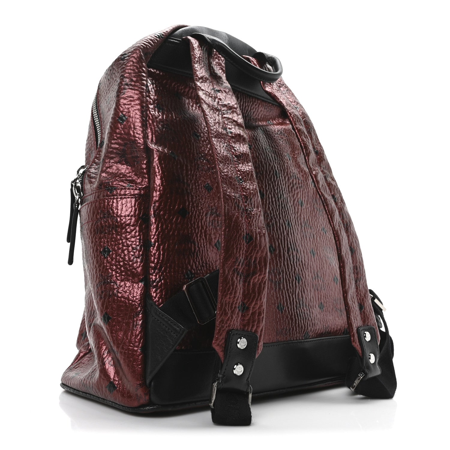 MCM Visetos Medium Stark Backpack Scooter Red 3 of 9