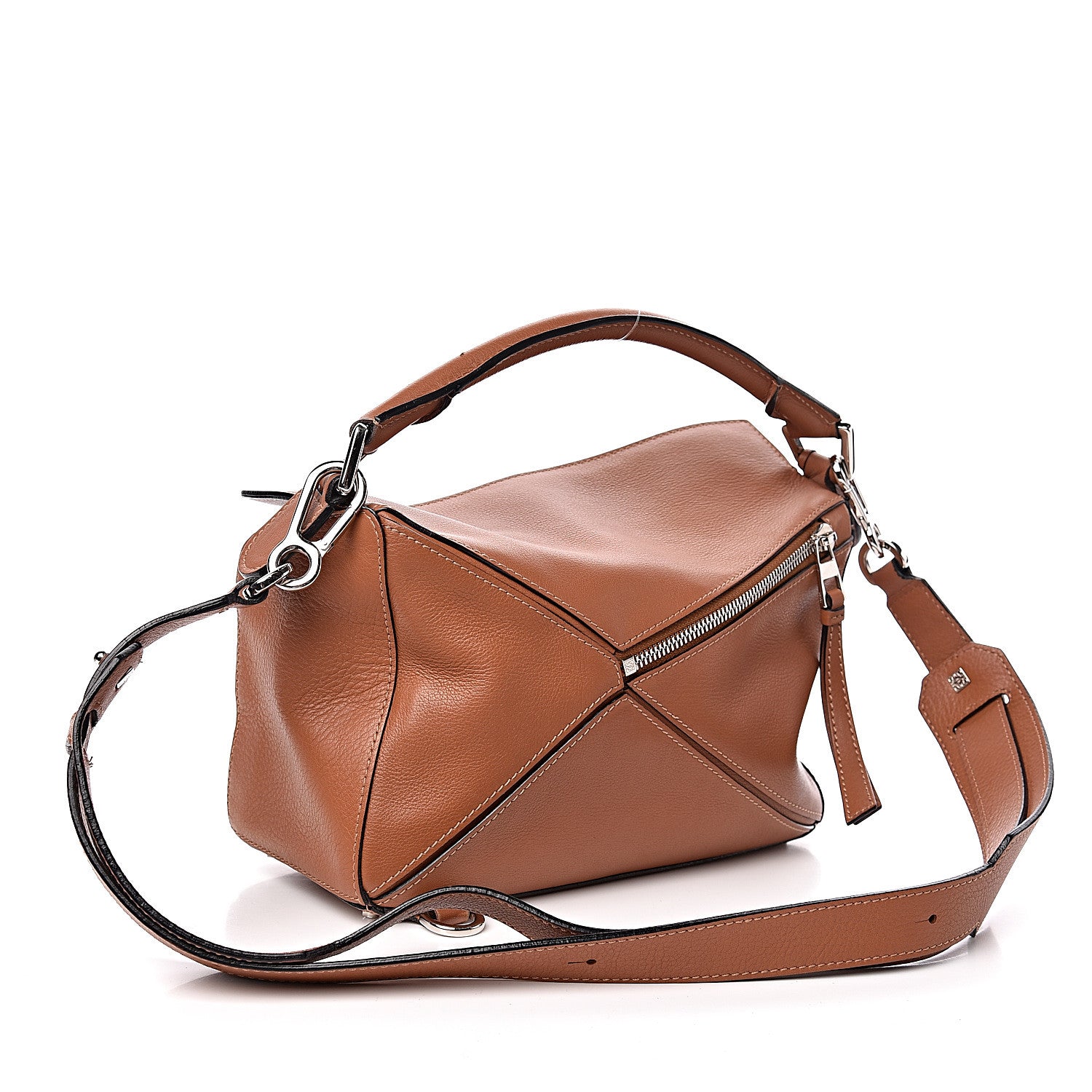 Loewe Calfskin Small Puzzle Bag Tan 3 of 12