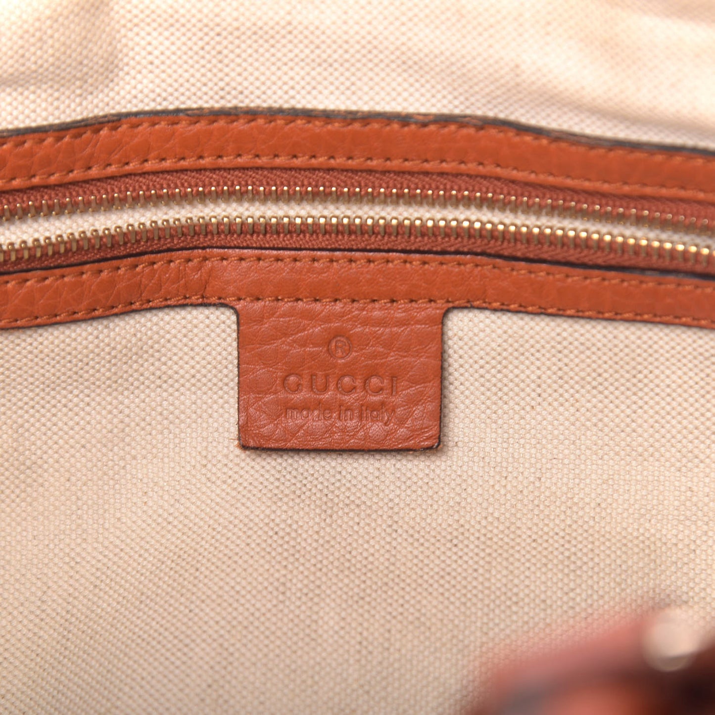 Calfskin Vintage Web Medium Boston Orange Blue