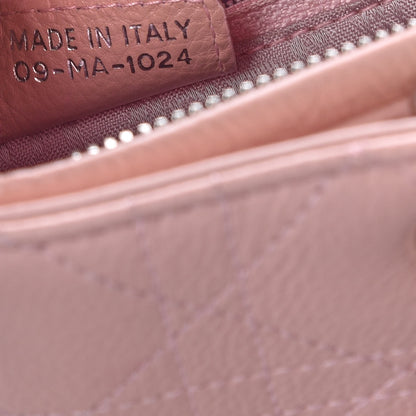 Christian Dior Grained Calfskin Cannage Medium Lady Dior Pink 7 of 9