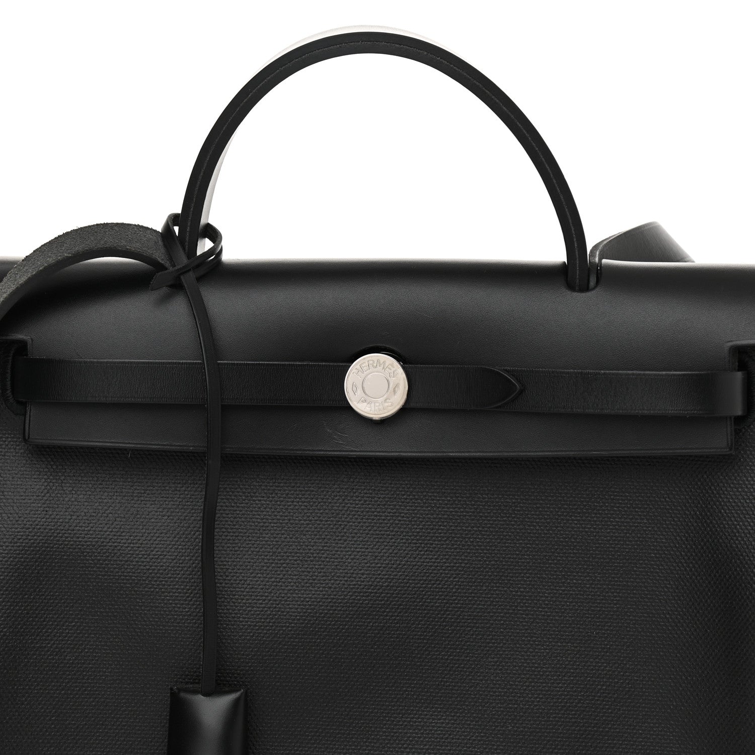 Hermes Toile H Berline Vache Hunter Herbag Zip PM 31 Black Ecru 9 of 9