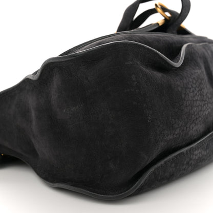 Chloe Nubuck Calfskin Medium Marcie Satchel Black 9 of 13