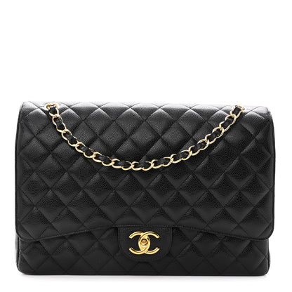 Chanel Caviar Quilted Maxi Double Flap Black 1 of 10