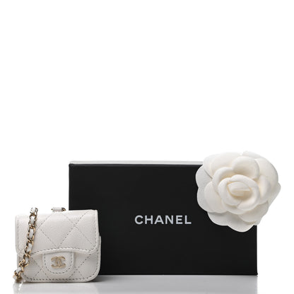 Chanel Caviar Quilted Airpods Pro Case White 9 of 9