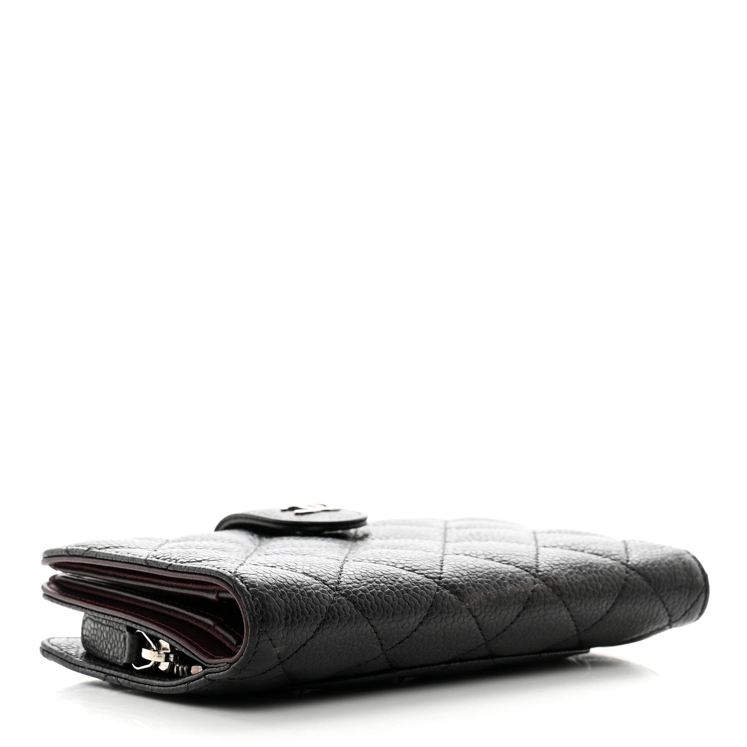 Chanel Caviar Quilted CC French Wallet Black 4 of 9