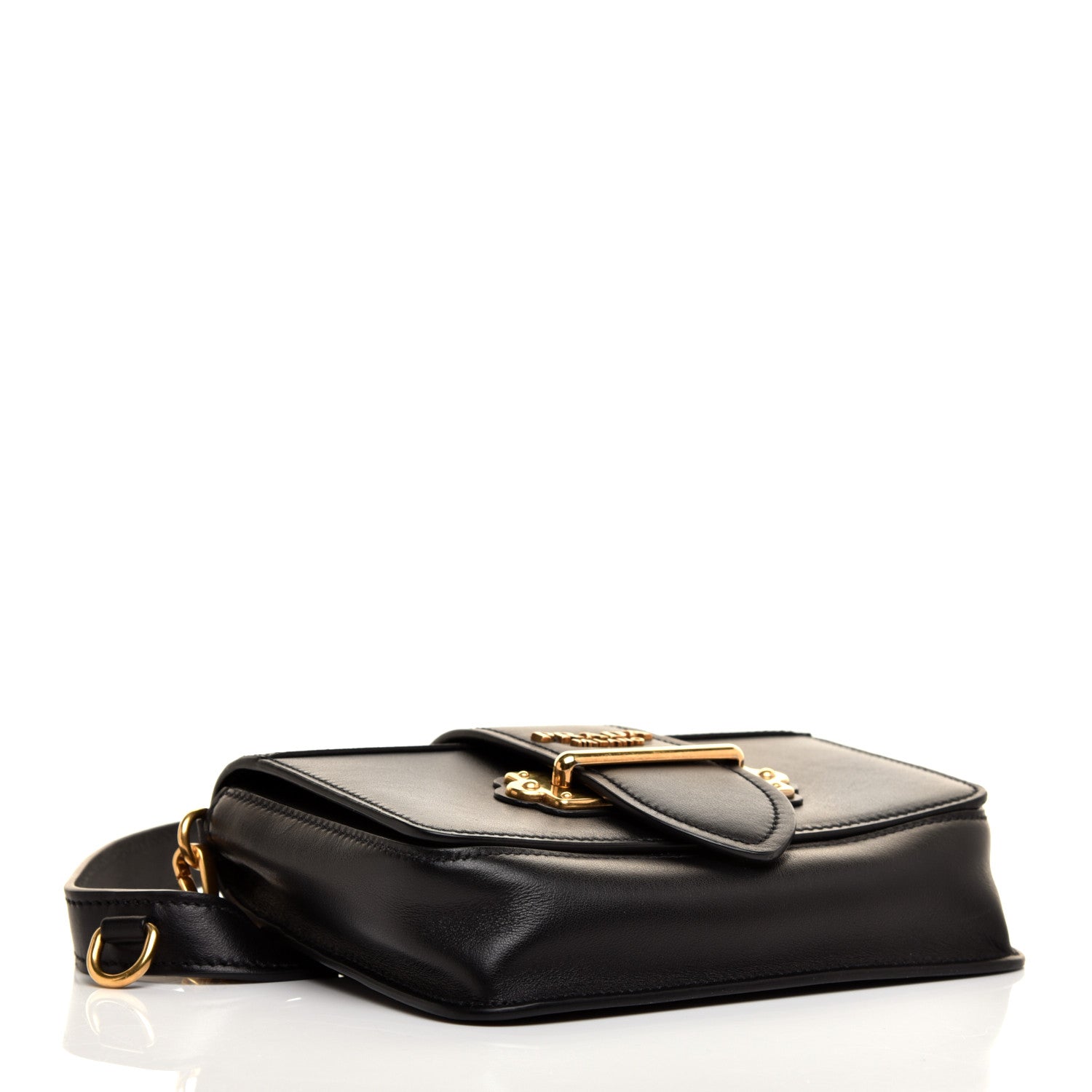 Prada Saffiano City Calf Cahier Belt Bag Black 5 of 12