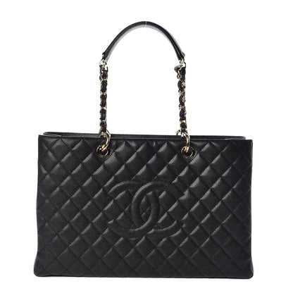 Chanel Caviar Quilted XL Grand Shopping Tote GST Black 1 of 13