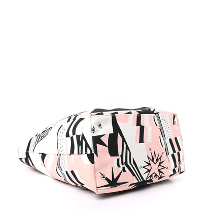 Chanel Canvas Cruise Print Tote Pink White Black 4 of 9
