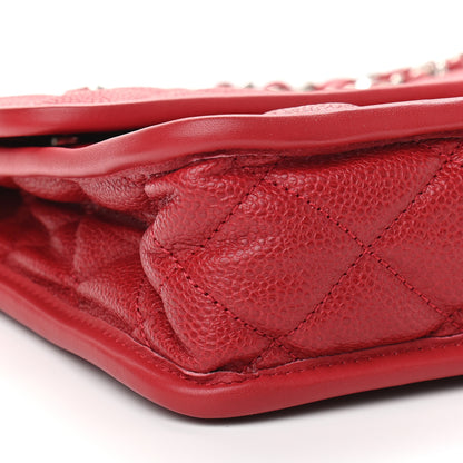 Chanel Caviar Quilted Medium French Riviera Flap Red 6 of 7