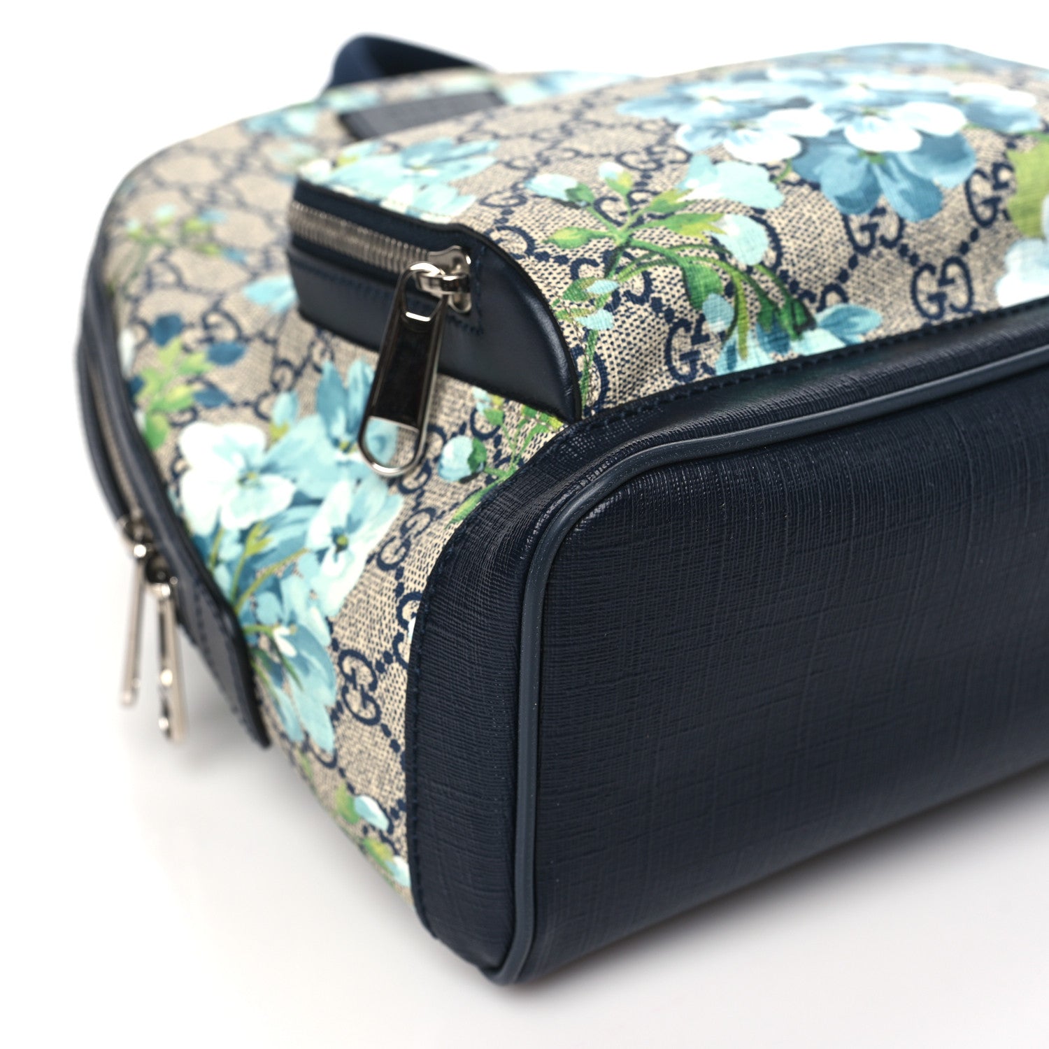 Gucci GG Supreme Monogram Blooms Small Day Backpack Blue 8 of 9