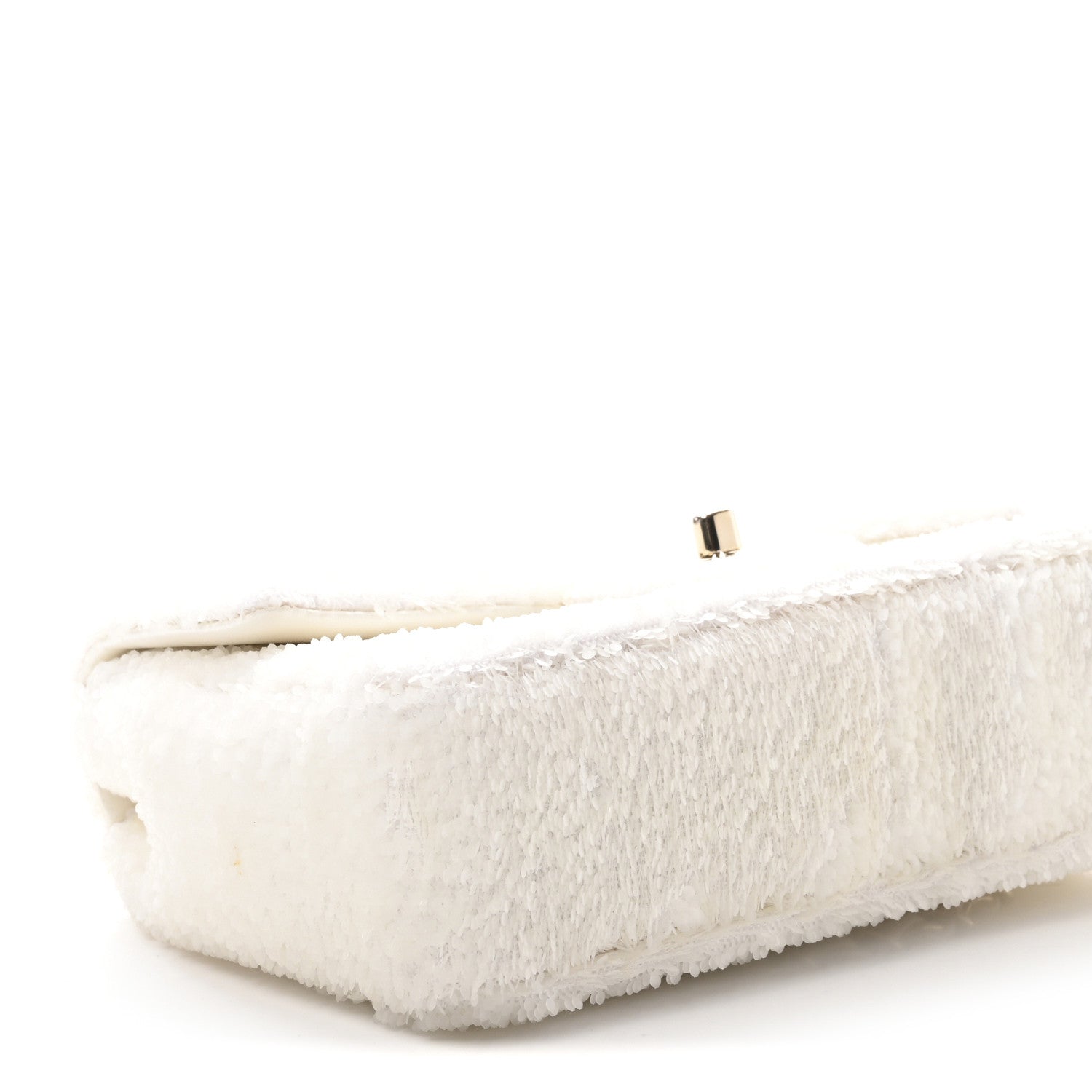 Chanel Sequin Mini Rectangular Flap White 10 of 12
