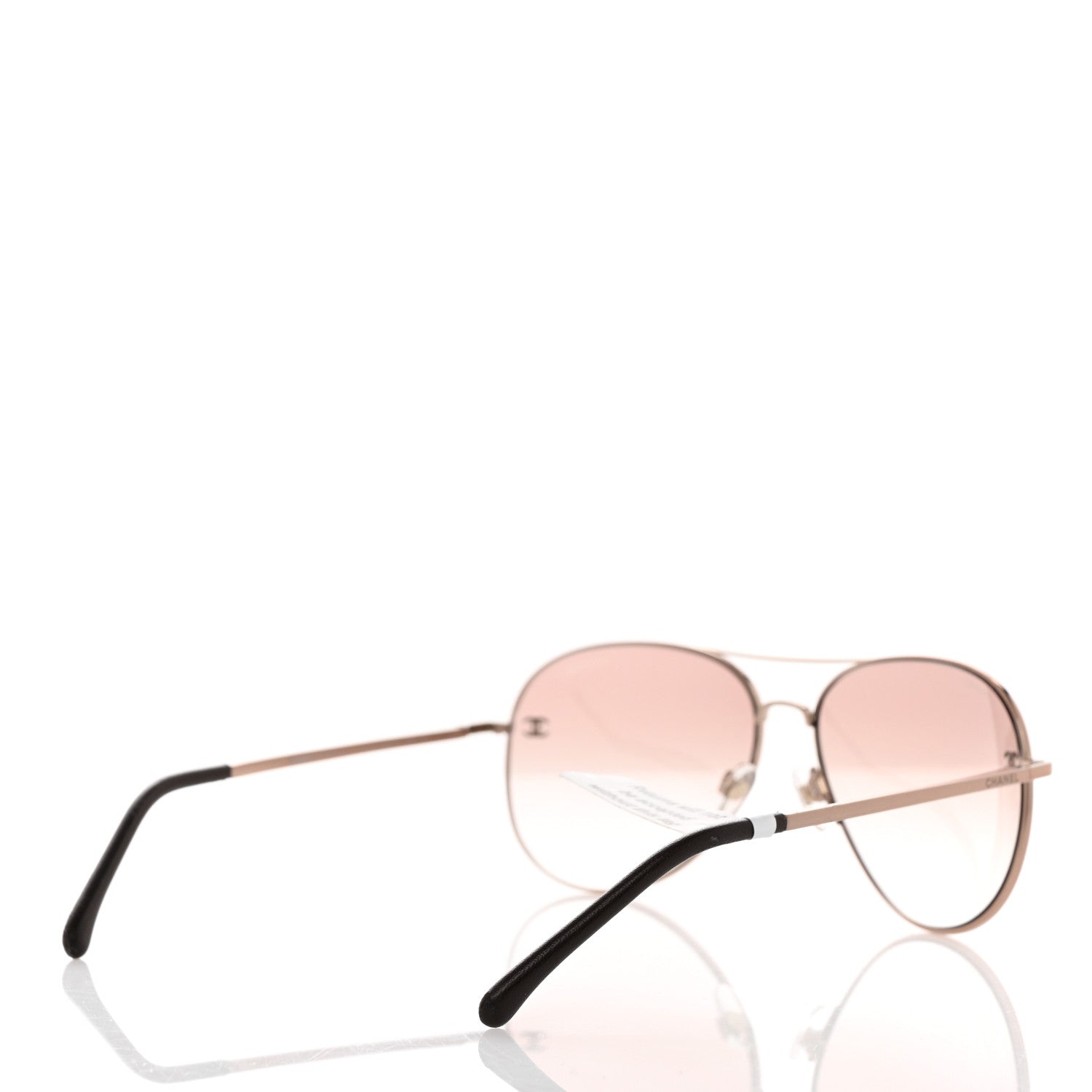 Chanel Metal Aviator CC Sunglasses 4189-T-Q Rose 4 of 8