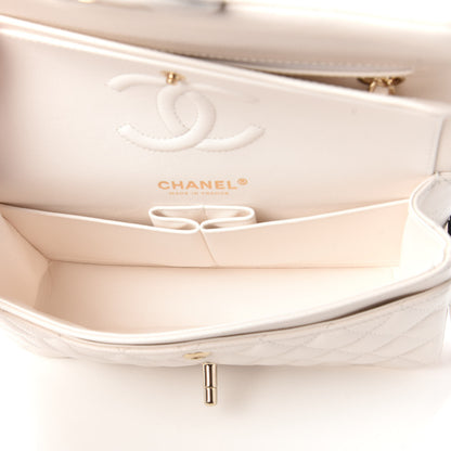 Chanel Caviar Quilted Small Double Flap White 5 of 11