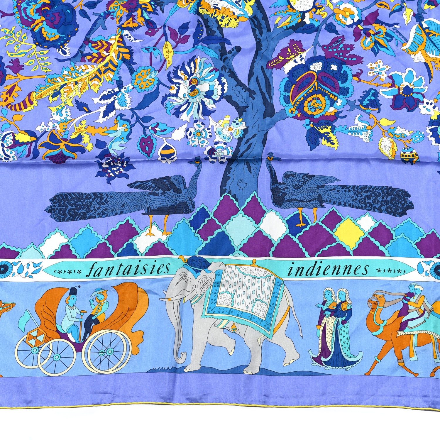 Hermes Silk Fantaisies Indiennes Shawl 140 4 of 7