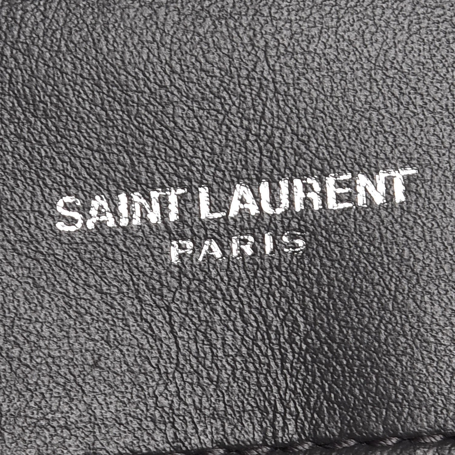 Saint Laurent Calfskin Y Quilted Monogram Large Loulou Chain Satchel Grey 6 of 7