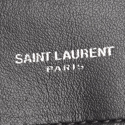 Saint Laurent Calfskin Y Quilted Monogram Large Loulou Chain Satchel Grey 6 of 7