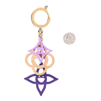 Louis Vuitton Brass Enamel Cosmic Blossom Bag Charm Violet 2 of 3