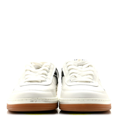 Chanel Calfskin Patent Womens CC Sneakers 40.5 White Black Red 3 of 13