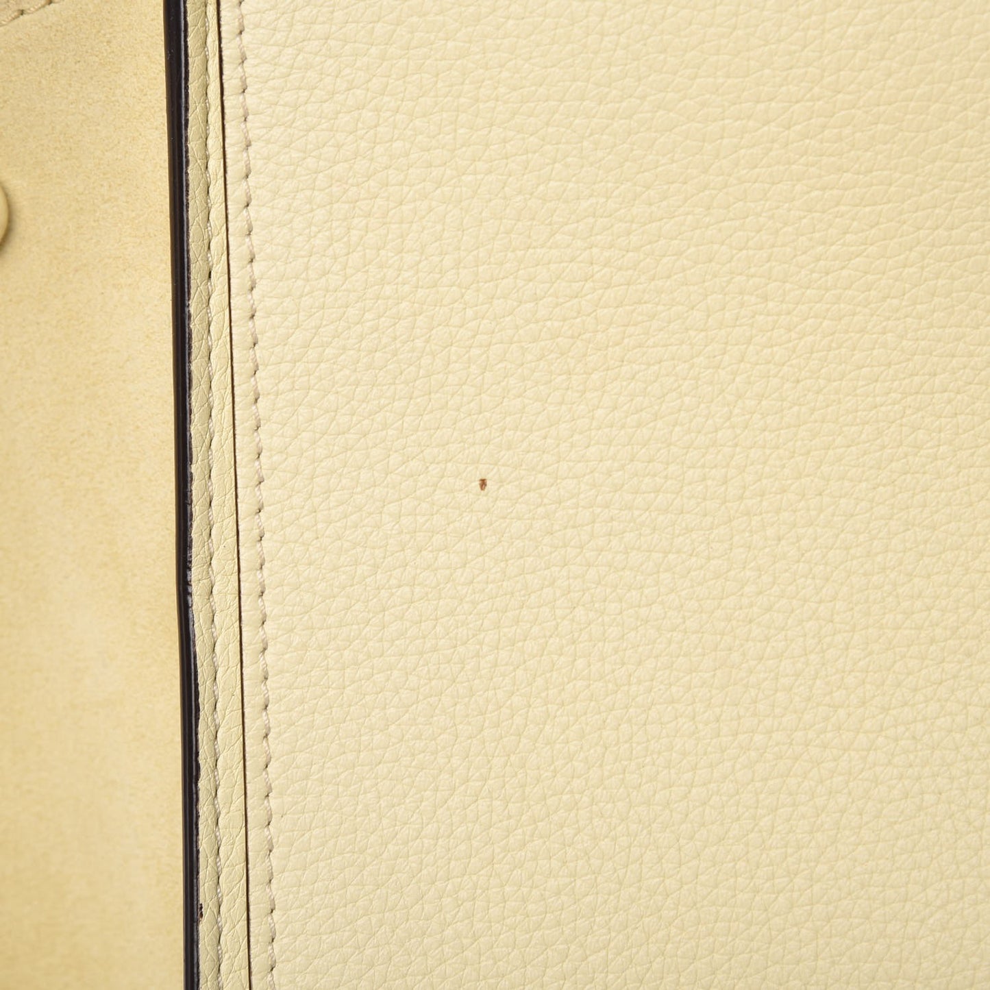 Drummed Calfskin Suede Medium Trapeze Butter