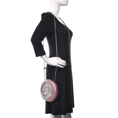 Judith Leiber Crystal No Ceilings Dime Disc Bag Pink 2 of 14