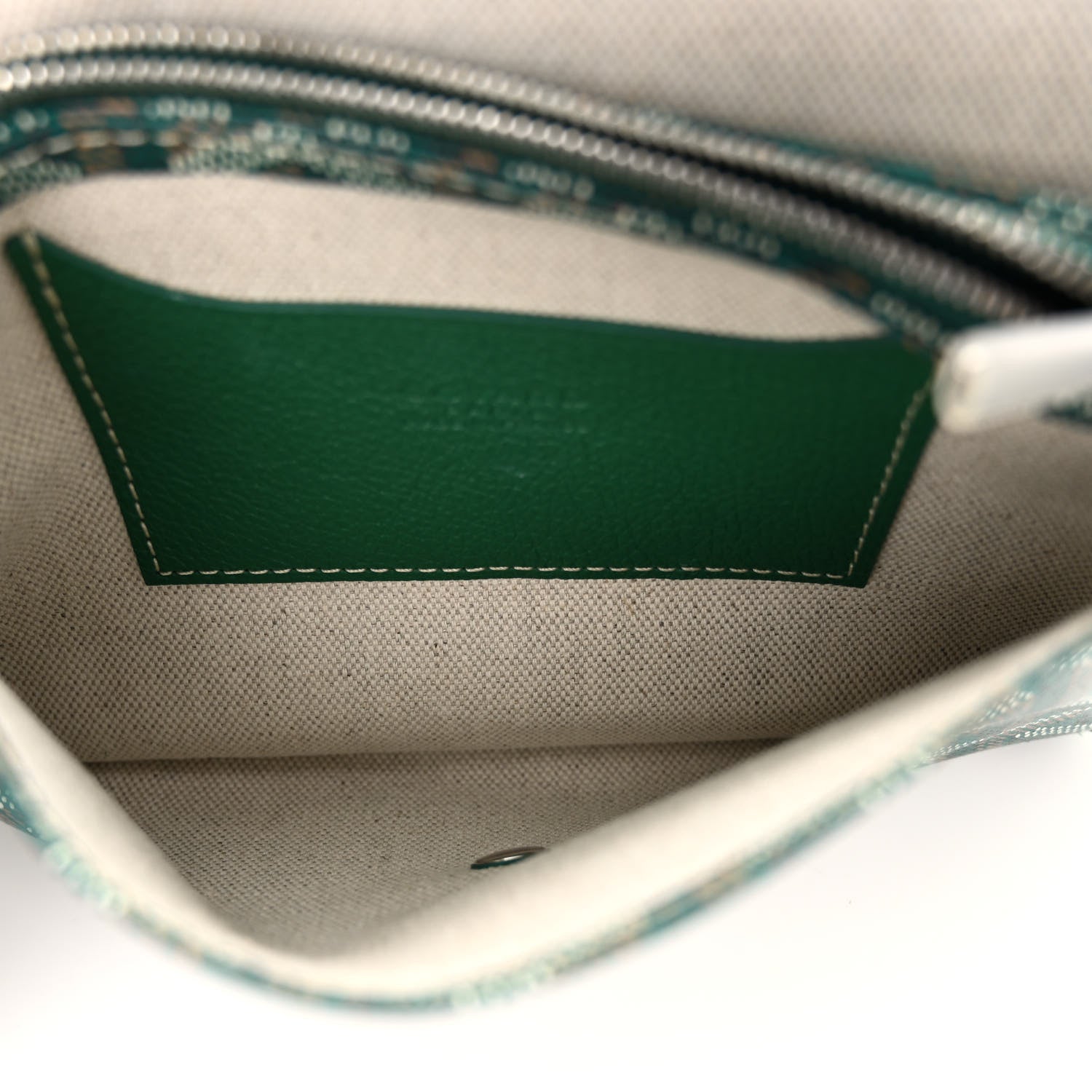 Goyard Goyardine Plumet Wallet Clutch Green 5 of 11