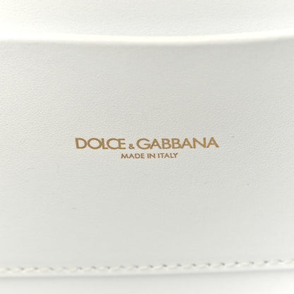 Dolce & Gabbana Smooth Calfskin Medium Devotion Crossbody Bag White 6 of 11