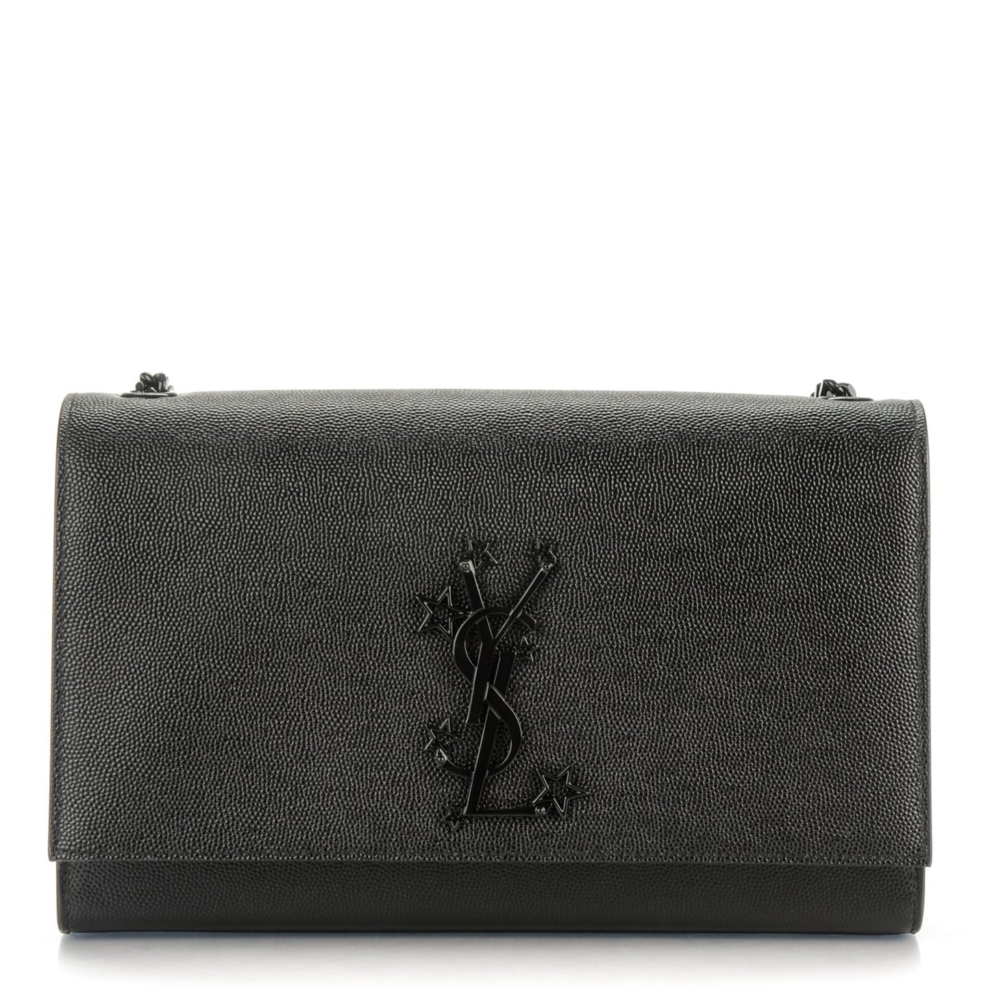 Grain De Poudre Medium Star Monogram Kate Satchel Black
