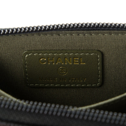 Chanel Caviar Quilted Boy Zip Around Coin Purse Wallet Black 6 of 7