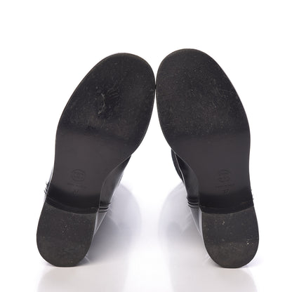 Chanel Patent Pony Hair High Boots 37 Black 7 of 8