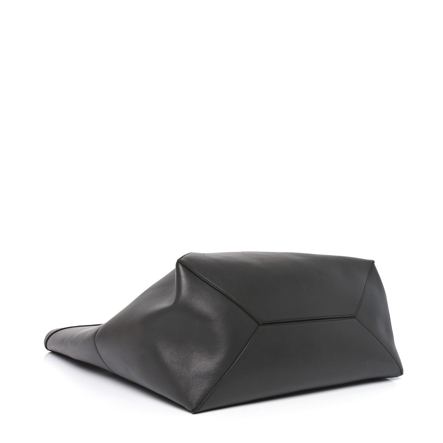 Loewe Shiny Calfskin Large Puzzle Fold Tote Dark Grey 4 of 10
